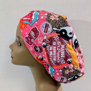 Boujee, Dr. Pepper, Euro Style Scrub Cap, Scrub Cap, Surgery Hat
